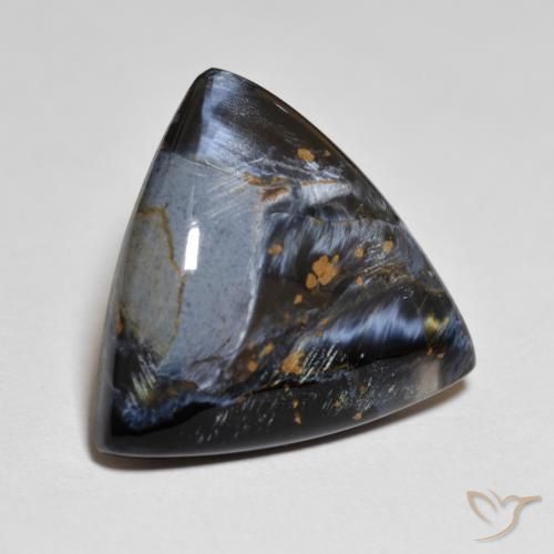 Pietersite Multicolore naturale da 6.70 ct, Taglio trillion, Opaco