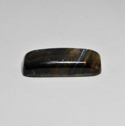 Pietersite naturale multicolore da 5,68 ct, taglio a cuscino, opaco