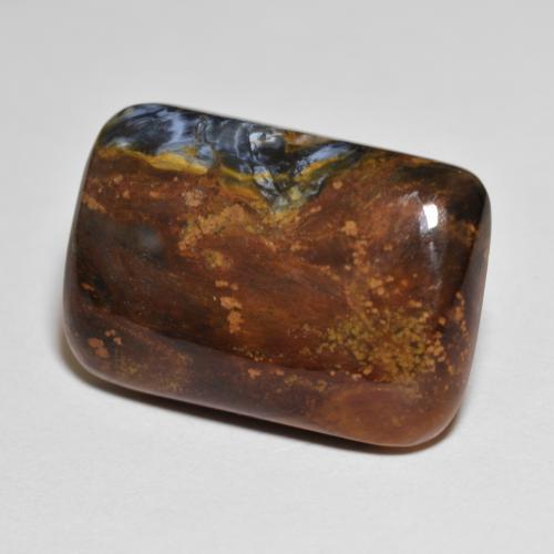 Pietersite Multicolore naturale da 9.75 ct, Taglio a cuscino, Opaco