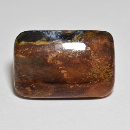 Pietersite Multicolore naturale da 9.75 ct, Taglio a cuscino, Opaco
