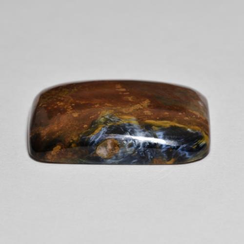 Pietersite Multicolore naturale da 9.75 ct, Taglio a cuscino, Opaco