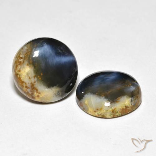 Gemme di Pietersite Multicolore naturale da 12.86 ct, Rotondo, Opaco
