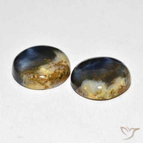 Gemme di Pietersite Multicolore naturale da 12.86 ct, Rotondo, Opaco