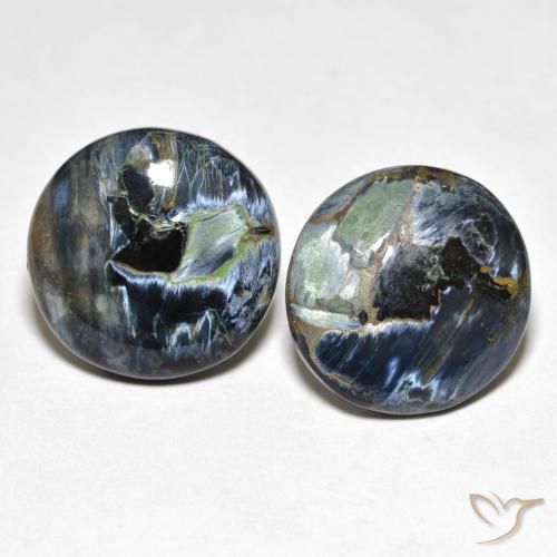 11.35ctw Naturale Multicolore Pietersite, Rotondo, Opaco