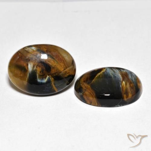 Gemme di Pietersite Multicolore naturale da 12.67 ct, Ovale, Opaco