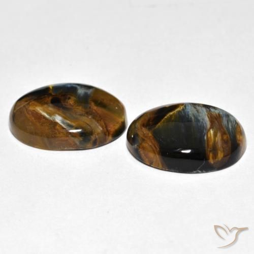 Gemme di Pietersite Multicolore naturale da 12.67 ct, Ovale, Opaco