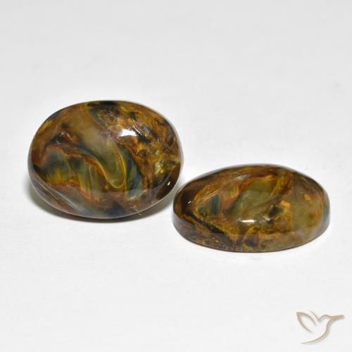 Gemme di Pietersite Multicolore naturale da 16.92 ct, Ovale, Opaco