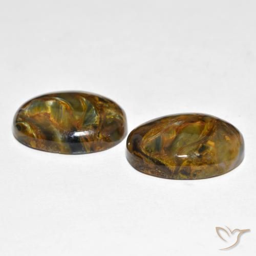 Gemme di Pietersite Multicolore naturale da 16.92 ct, Ovale, Opaco