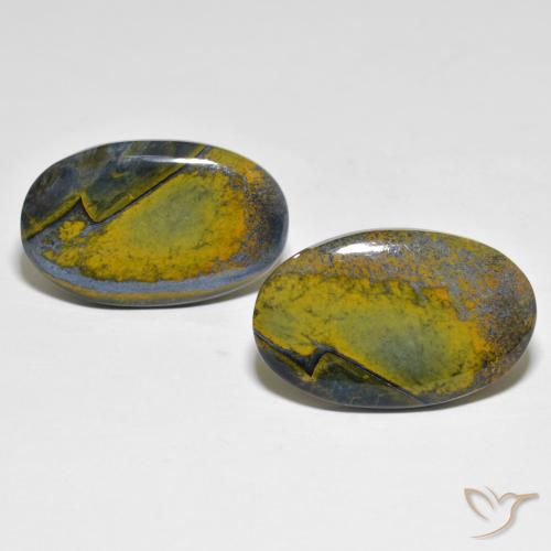 24.26ctw Naturale Multicolore Pietersite, Ovale, Opaco