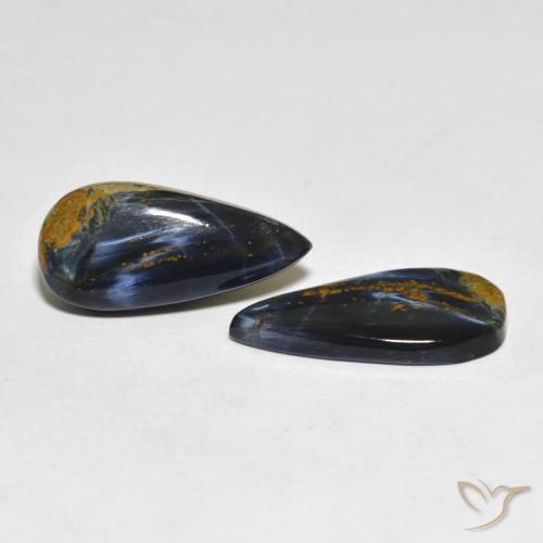 Gemme di Pietersite Multicolore naturale da 10.94 ct, Forma a pera, Opaco