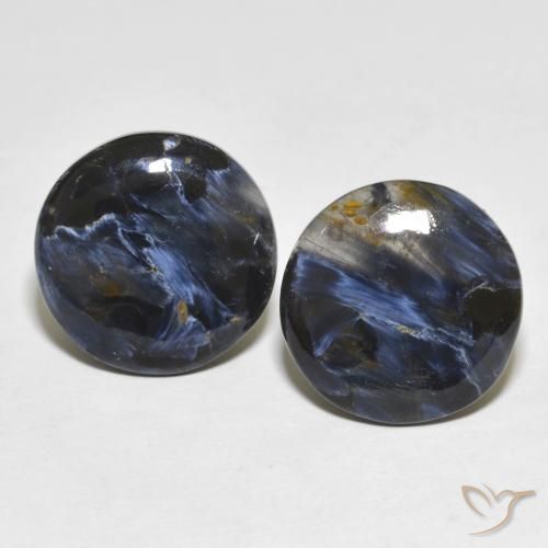14.57ctw Naturale Multicolore Pietersite, Rotondo, Opaco
