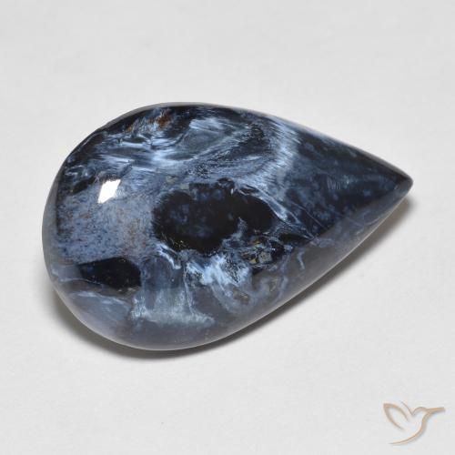8.28ct Naturale Multicolore Pietersite, Forma a pera, Opaco