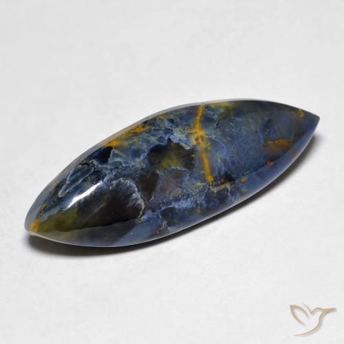 10.26ct Naturale Multicolore Pietersite, Taglio marquise, Opaco