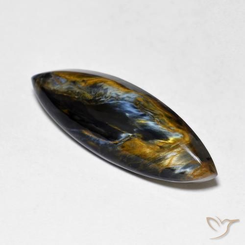 7.14ct Naturale Multicolore Pietersite, Taglio marquise, Opaco