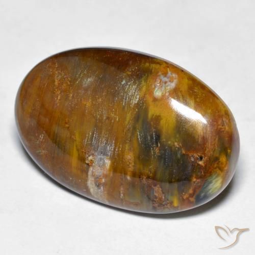 18.70ct Naturale Multicolore Pietersite, Ovale, Opaco