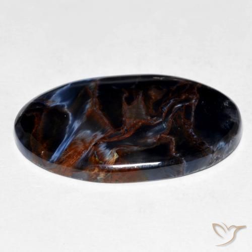 Pietersite Multicolore naturale da 12.96 ct, Ovale, Opaco