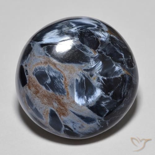 16.82ct Naturale Multicolore Pietersite, Rotondo, Opaco