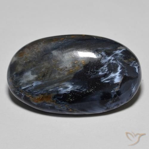 12.66ct Naturale Multicolore Pietersite, Ovale, Opaco