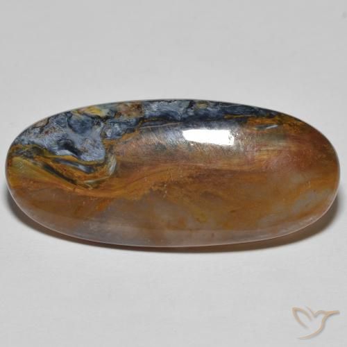 11.35ct Naturale Multicolore Pietersite, Ovale, Opaco