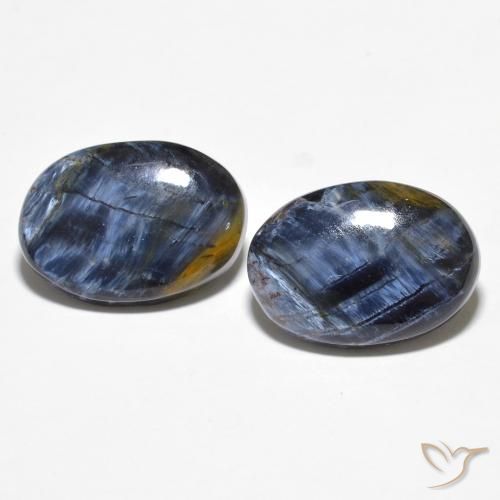 7.99ctw Naturale Multicolore Pietersite, Ovale, Opaco