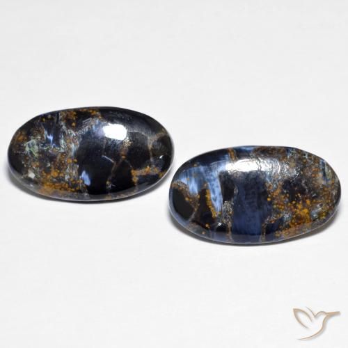 12.19ctw Naturale Multicolore Pietersite, Ovale, Opaco