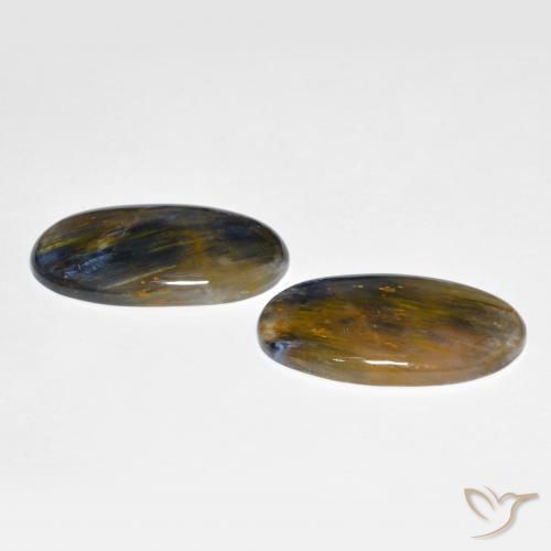 Gemme di Pietersite Multicolore naturale da 22.72 ct, Ovale, Opaco