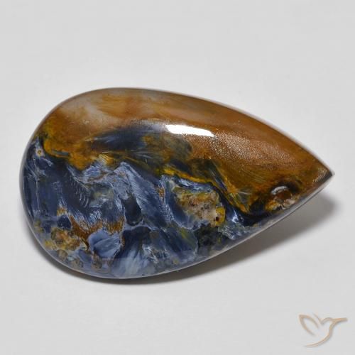 Pietersite Multicolore naturale da 12.01 ct, Forma a pera, Opaco