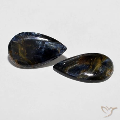 Gemme di Pietersite Multicolore naturale da 16.86 ct, Forma a pera, Opaco