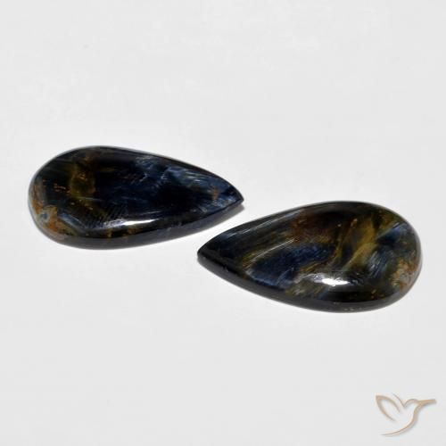 Gemme di Pietersite Multicolore naturale da 16.86 ct, Forma a pera, Opaco