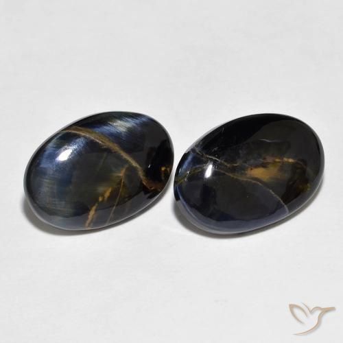 9.25ctw Naturale Multicolore Pietersite, Ovale, Opaco