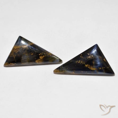 10.76ctw Naturale Multicolore Pietersite, Taglio a fantasia, Opaco