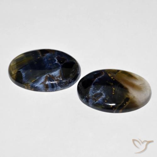 Gemme di Pietersite Multicolore naturale da 37.88 ct, Ovale, Traslucido