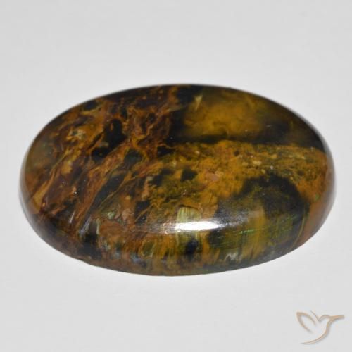 Pietersite Multicolore naturale da 35.70 ct, Ovale, Opaco