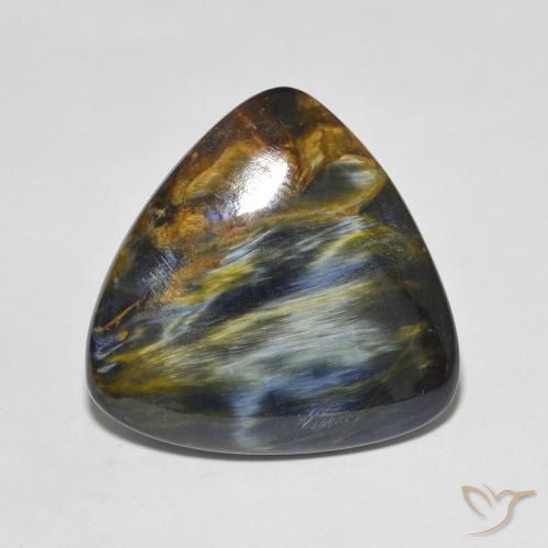 16.98ct Naturale Multicolore Pietersite, Taglio trillion, Opaco