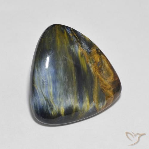 Pietersite Multicolore naturale da 16.98 ct, Taglio trillion, Opaco