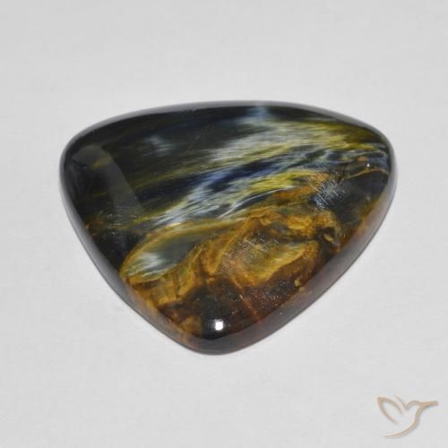 Pietersite Multicolore naturale da 16.98 ct, Taglio trillion, Opaco