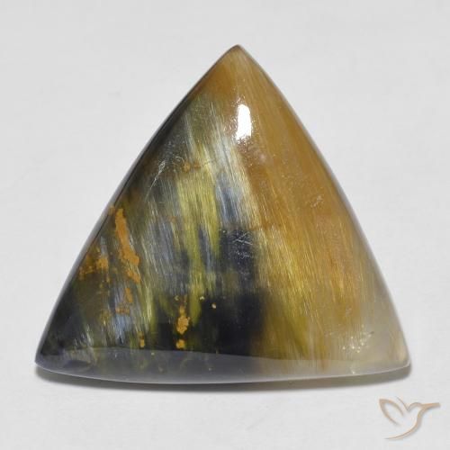 10.21ct Naturale Multicolore Pietersite, Taglio trillion, Opaco