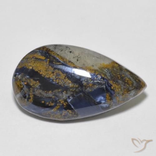 Pietersite Multicolore naturale da 10.55 ct, Forma a pera, Opaco