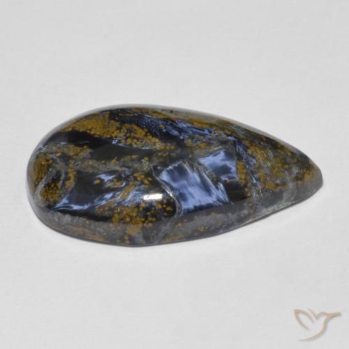 Pietersite Multicolore naturale da 10.55 ct, Forma a pera, Opaco