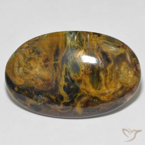 22.94ct Naturale Multicolore Pietersite, Ovale, Opaco