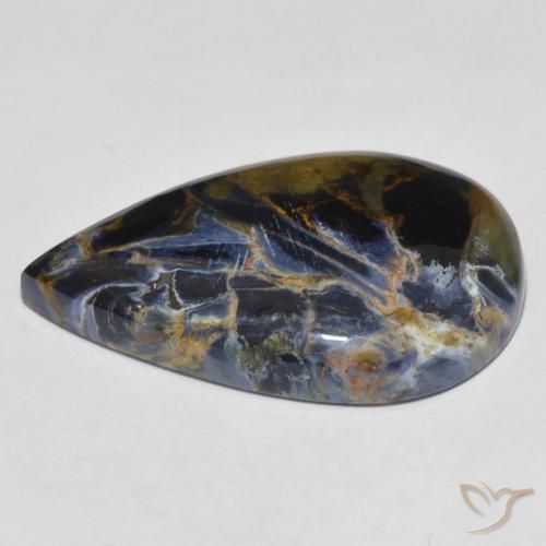 Pietersite Multicolore naturale da 18.93 ct, Forma a pera, Opaco