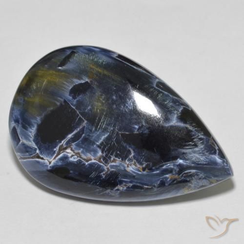 Pietersite Multicolore naturale da 25.13 ct, Forma a pera, Opaco