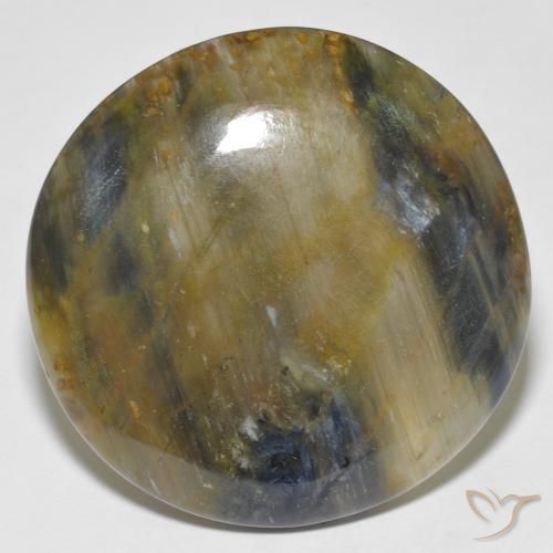 36.15ct Naturale Multicolore Pietersite, Rotondo, Opaco