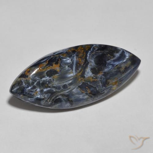 Pietersite Multicolore naturale da 15.65 ct, Taglio marquise, Opaco