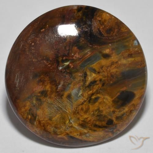 26.87ct Naturale Multicolore Pietersite, Rotondo, Opaco
