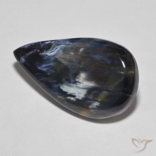 Pietersite Multicolore naturale da 8.95 ct, Forma a pera, Opaco