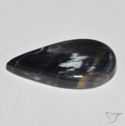 Pietersite Multicolore naturale da 8.95 ct, Forma a pera, Opaco