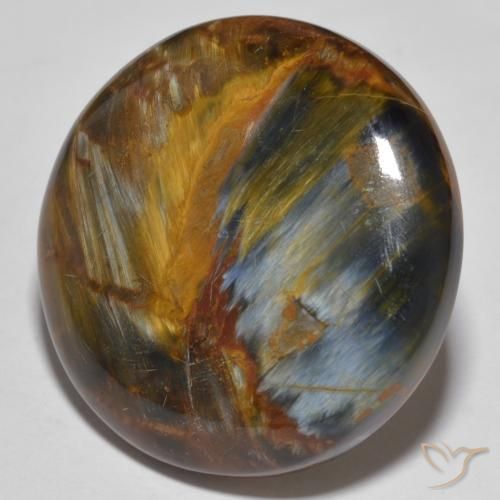 Pietersite Multicolore naturale da 27.55 ct, Rotondo, Opaco
