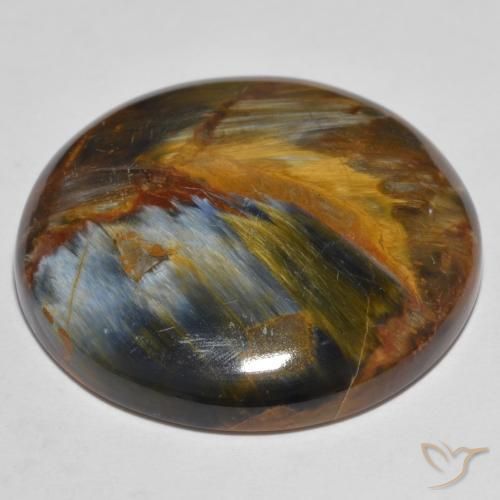 Pietersite Multicolore naturale da 27.55 ct, Rotondo, Opaco
