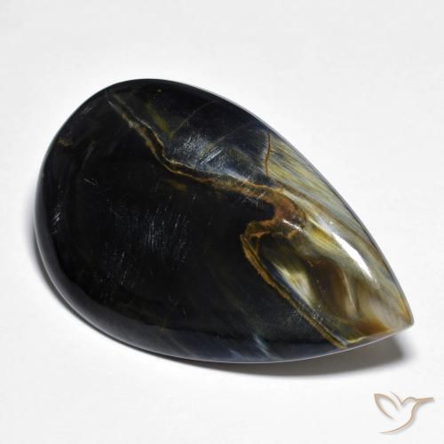 Pietersite Multicolore naturale da 27.85 ct, Forma a pera, Opaco